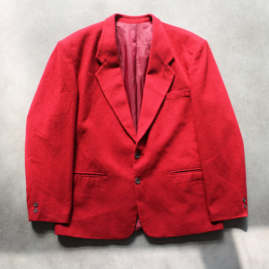 Carter & Davis Bold Red Wool Blazer (Man-XL)